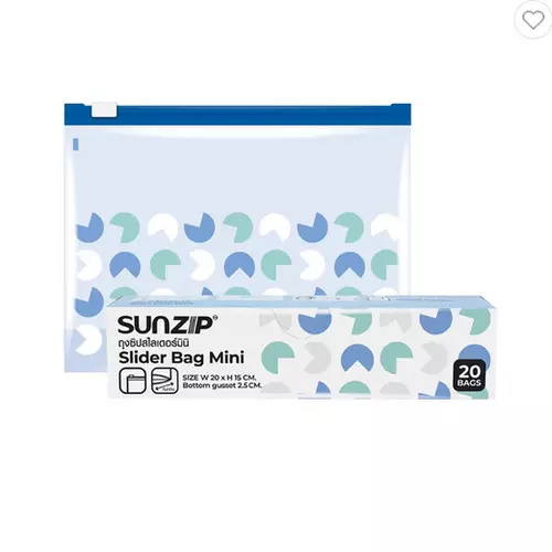 ถุงซิป SUNZIP SLIDER 20x15 ซม. 20 ใบ