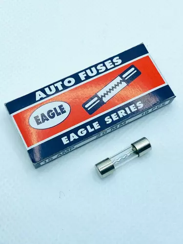 (จำนวน 10ตัว, 1กล่องเล็ก) FUSE , ไส้ฟิวส์ รุ่นหลอดแก้ว 20mm ยี่ห้อ EAGLE ของแท้
