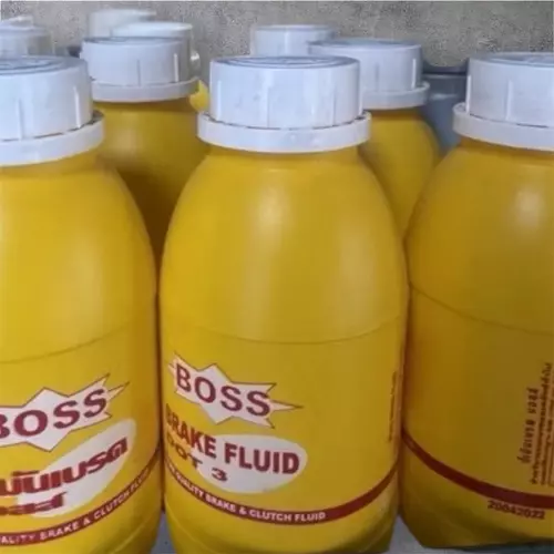 น้ำมันเบรค Boss  ขนาด 0.5 ของแท้กระป๋องเหลือง จัดส่งวันต่อวัน