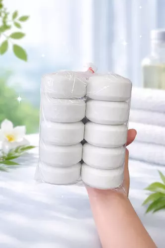 สบู่อัดก้อน สบู่สมุนไพร จากธรรมชาติ 1แพค10 ก้อน(1ก้อน=100กรัม) ราคาถูก ผิวกระจ่างใส บำรุงผิว