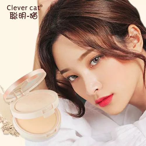 แป้งหอยทาก 2 ชิ้น  No.8457 Clever Cat Snail B.B Powder Cover Pact