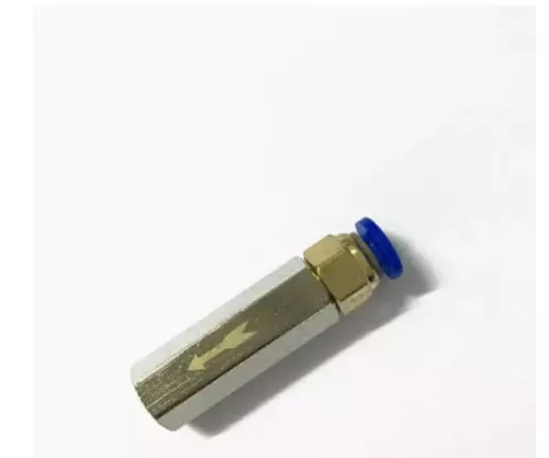 เช็ควาล์วลมเกลียว 1/8” 1 หุน สำหรับเสียบสายลม 8mm (มิลลิเมตร)