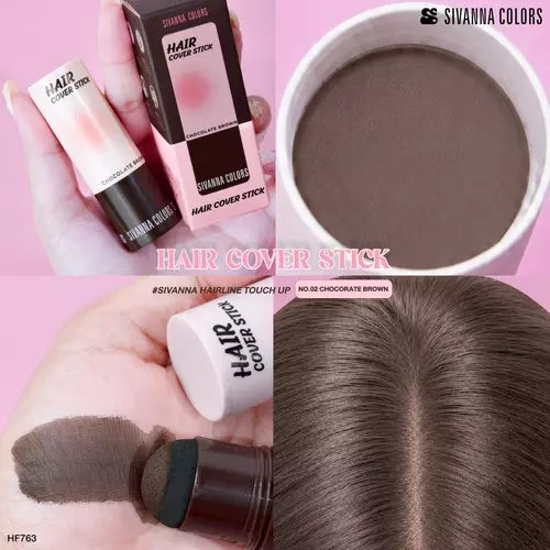 sivanna HF763 hair cover stick ปิดเหม่งแบบแท่ง เนื้อฝุ่น เติมโคน ปิดผมบาง ปิดหงอกได้ทันที