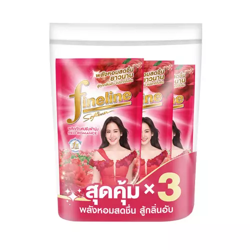 ไฟน์ไลน์ น้ํายาปรับผ้านุ่ม กลิ่นเรดโรแมนซ์ 470 มล. x 3 829452
