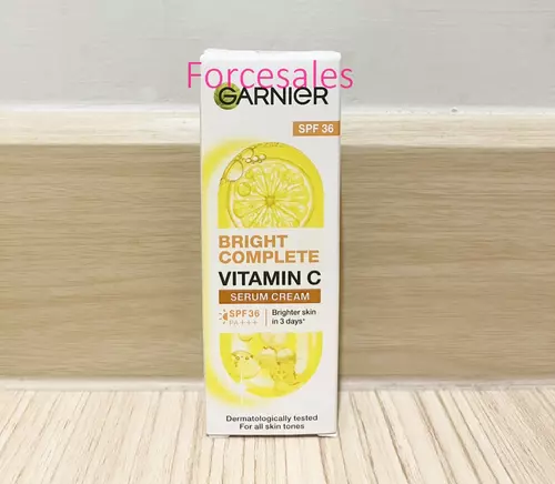 Garnier ไบรท์ คอมพลีท วิตามิน ซี เซรั่ม ครีม spf36pa+++ 20ml