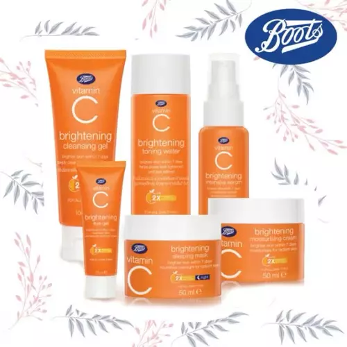 Boots Vitamin C 🍊 สูตรใหม่ครบเซต [Toner / Serum / Cream / Eyegel / Cleansing] กู้ผิวหมองคล้ำ ผิวขาวกระจ่างใส