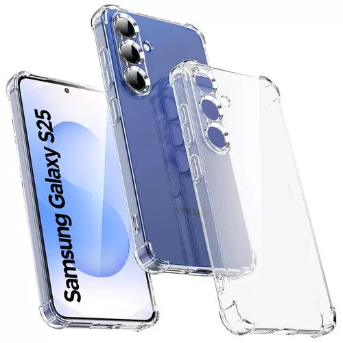 เคสใส Samsung Galaxy S25 S25 plus S25 ultra กันกระแทกขอบ คลุมกันกล้อง