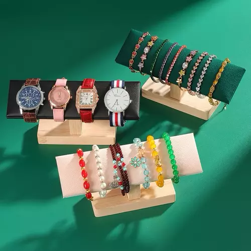 ￼แท่นโชว์กำไล,สร้อยข้อมือ ทรงแบน(สูง9cm)|รหัสW-BR07
