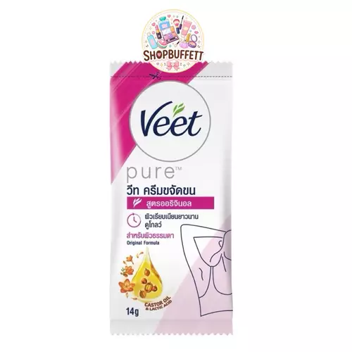 ครีมขจัดขน วีท สำหรับผิวธรรมดา สูตรออริจินอล Veet Original Formula ( ซอง )