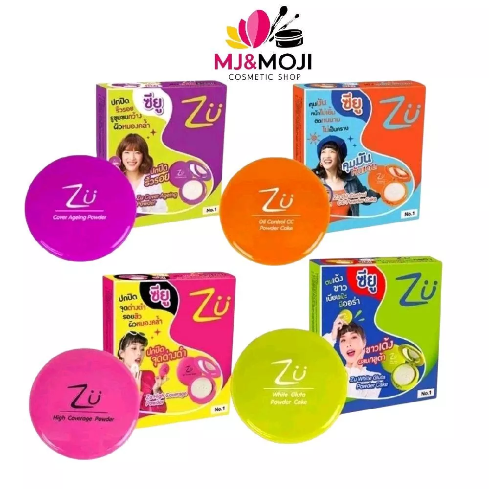 แป้งเค้ก แป้งผสมรองพื้น ซี ยู พาวเดอร์ เค้ก ​ZU Powder Cake 10.5 g.