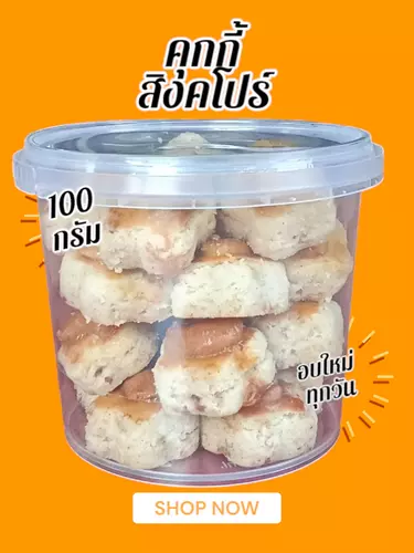 คุ้กกี้สิงคโปร์ขนาด 100 กรัม