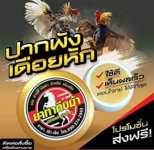 กระปุกทองทากีบม้า 10 กรัม เร่งปาก เร่งเดือย สำหรับไก่ชน